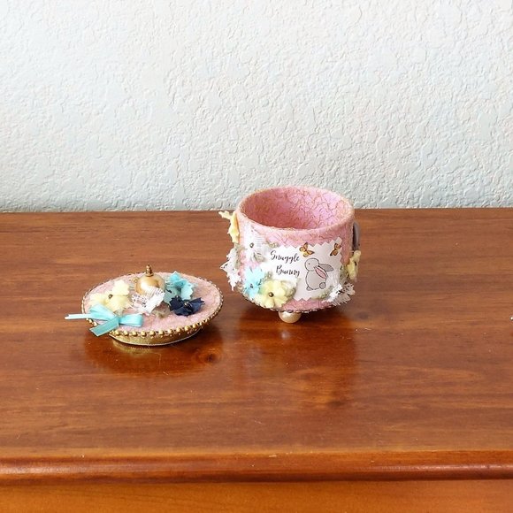 Tooth Fairy Box, Girls Ring Box, Girls Jewelry Box, Bunny Trinket Box - Picture 2 of 5